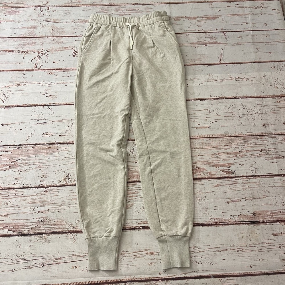 Varley Keswick Cotton Blend Sweatpants Oat Size XS Inseam 27" Women's